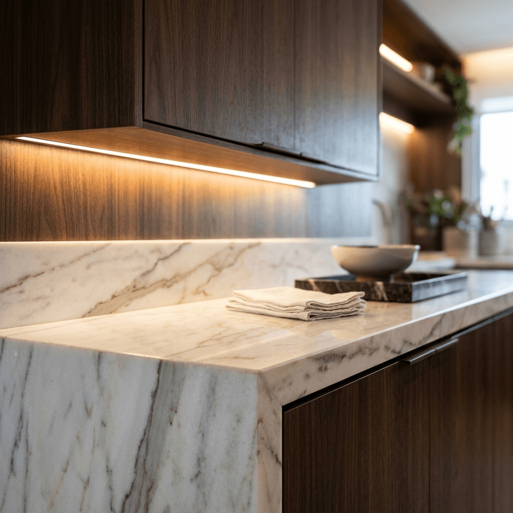Detalhes de acabamentos premium em reformas de luxo em Florianópolis
