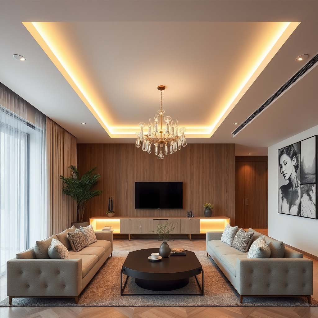 Iluminação Embutida no Gesso: Elegância e Funcionalidade em Projetos de Alto Padrão em Florianópolis