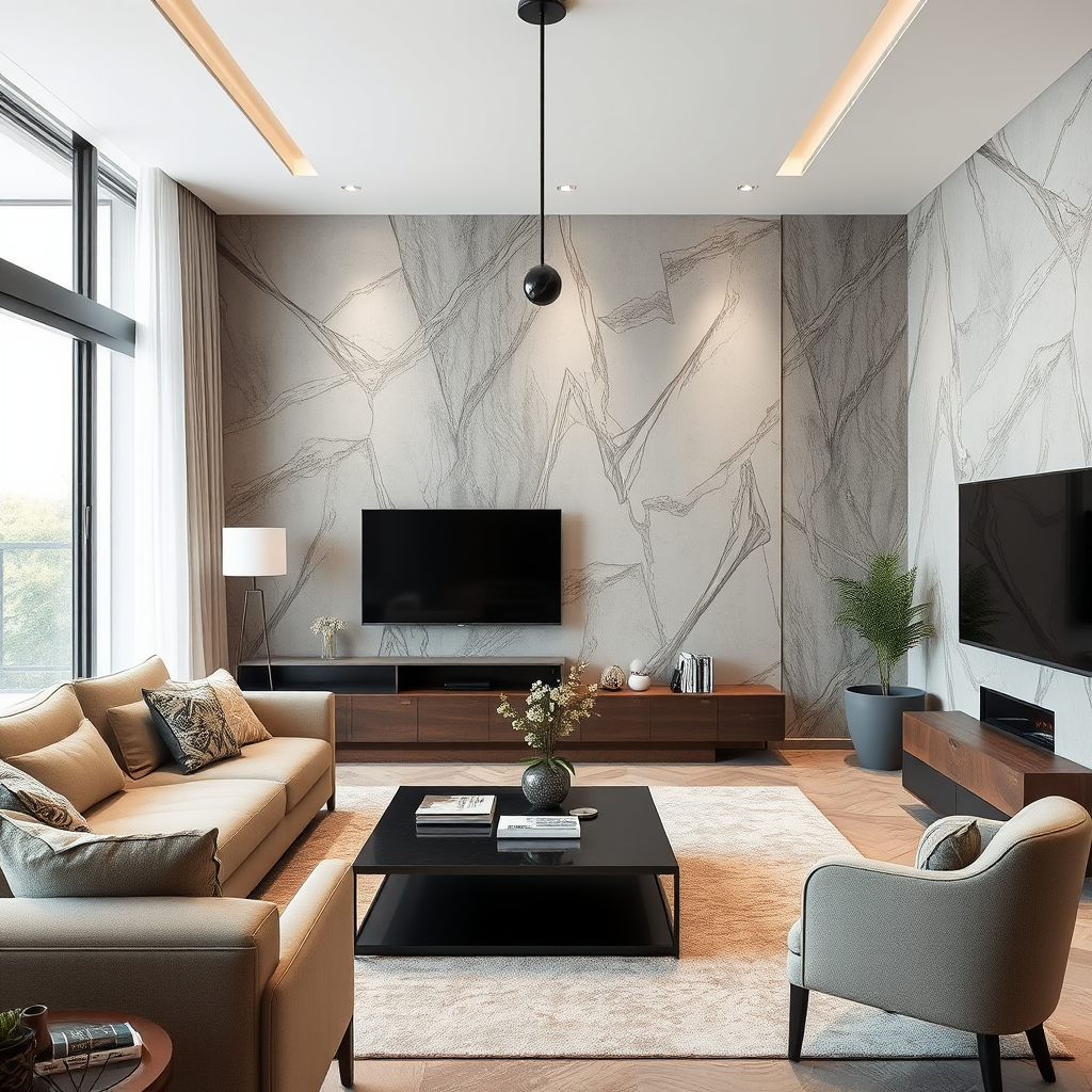 Pintura e acabamentos finos em um interior de luxo em Florianópolis